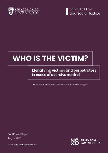 A dark purple background with white text that reads 'Who is the victim?'