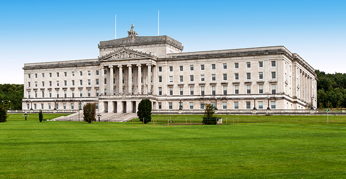 Stormont government building in Belfast
