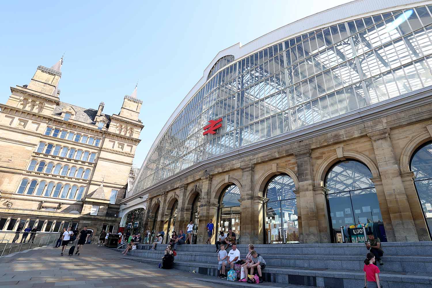 The exterior of Liverpool Lime Street railway station