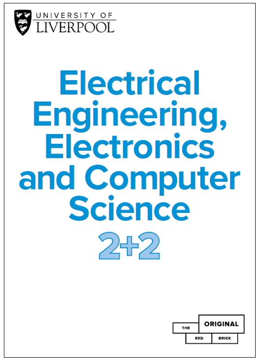 2+2 Electrical Engineering, Electronics and Computer Science brochure cover