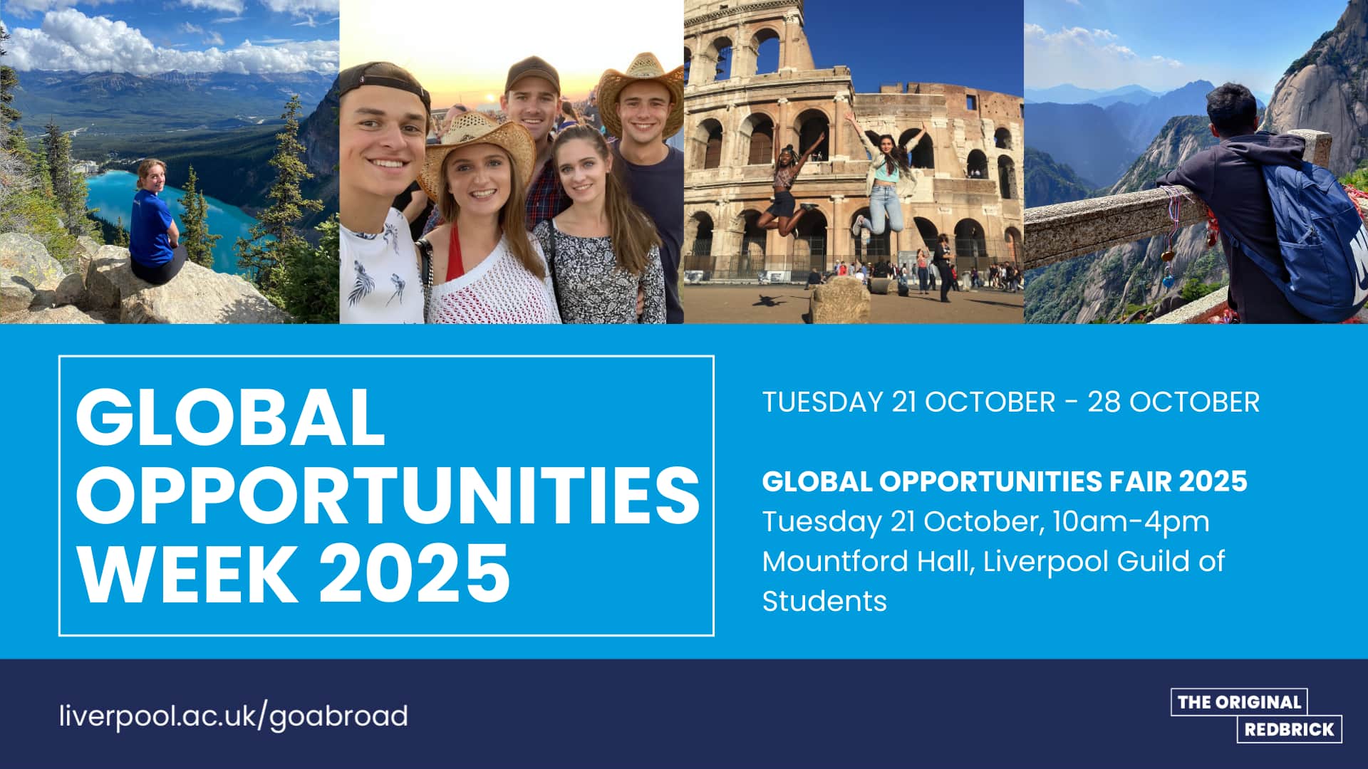 Global Opportunities Week 2025 will take place from 21 October - 28 October