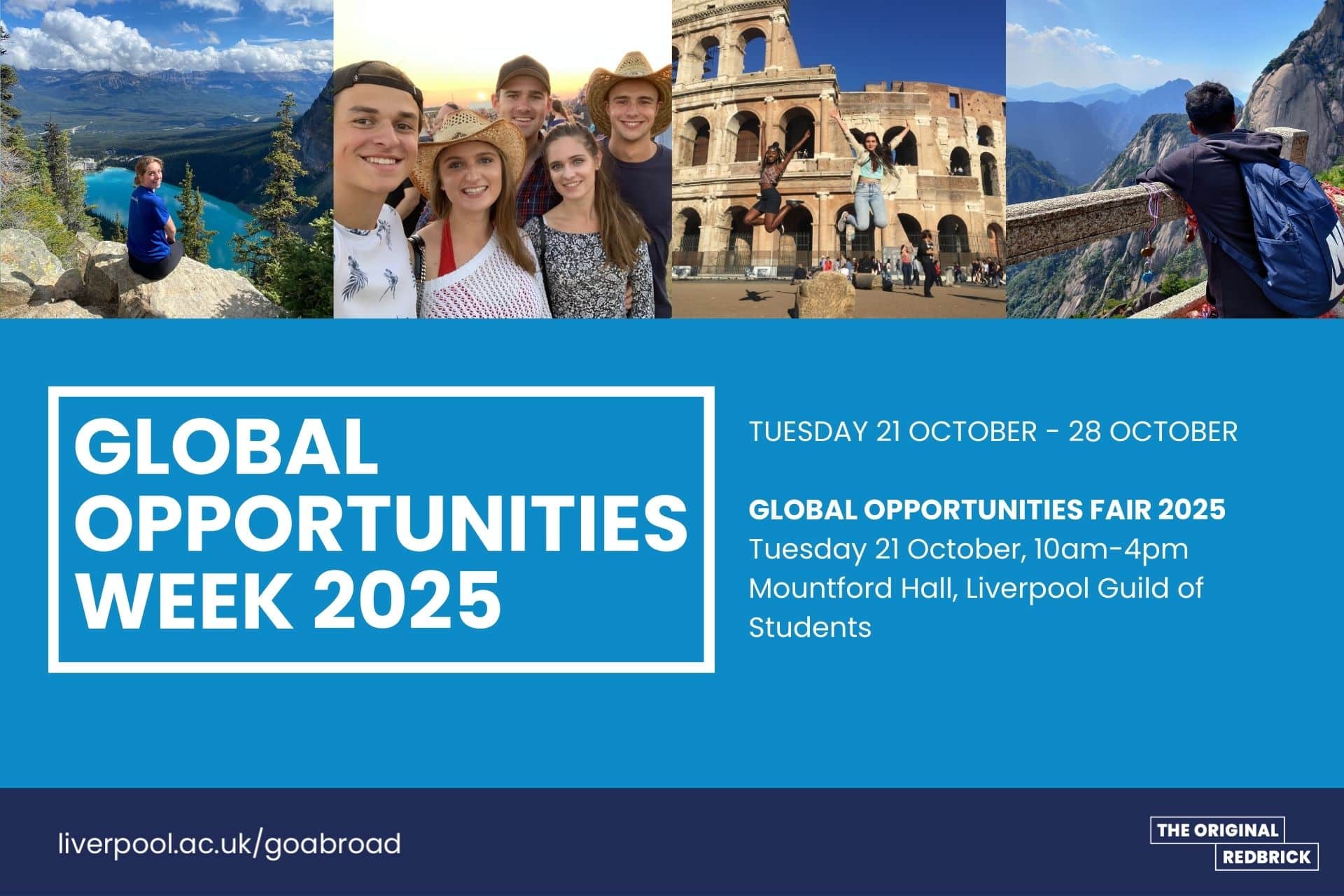 Global Opportunities Week 2025 will take place from 21 October - 28 October