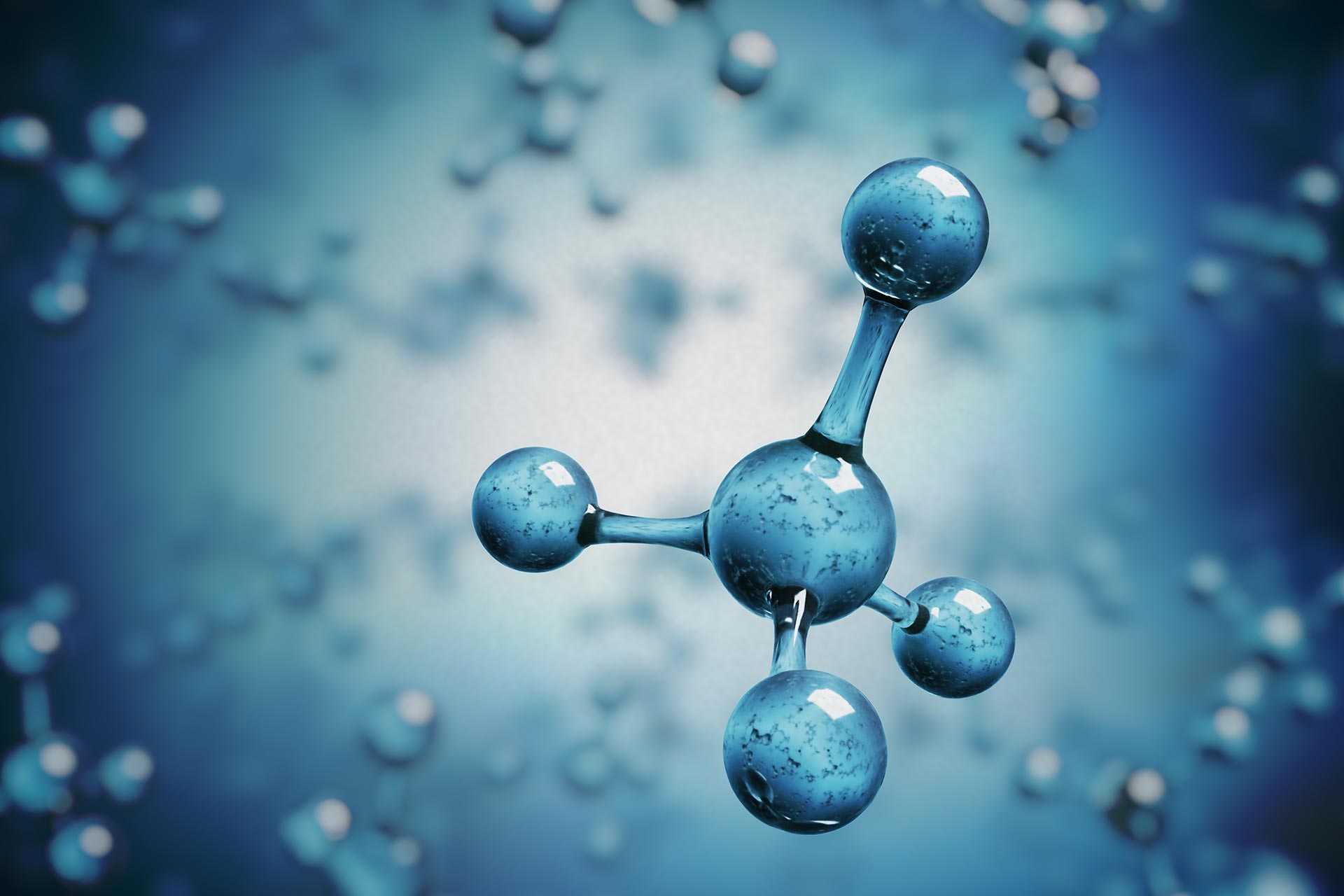 3D rendered illustration of molecules.