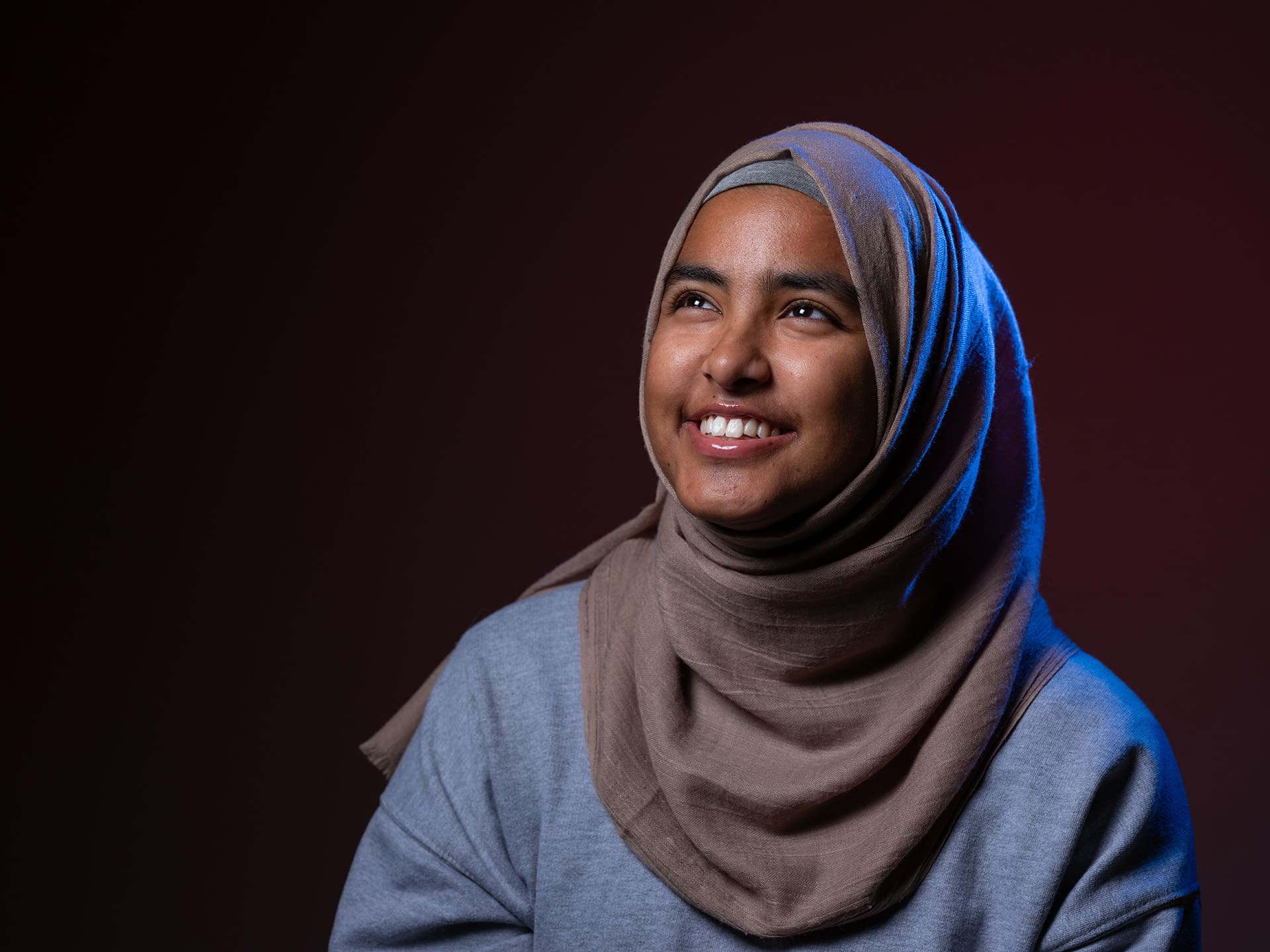 Image of a female student smiling.
