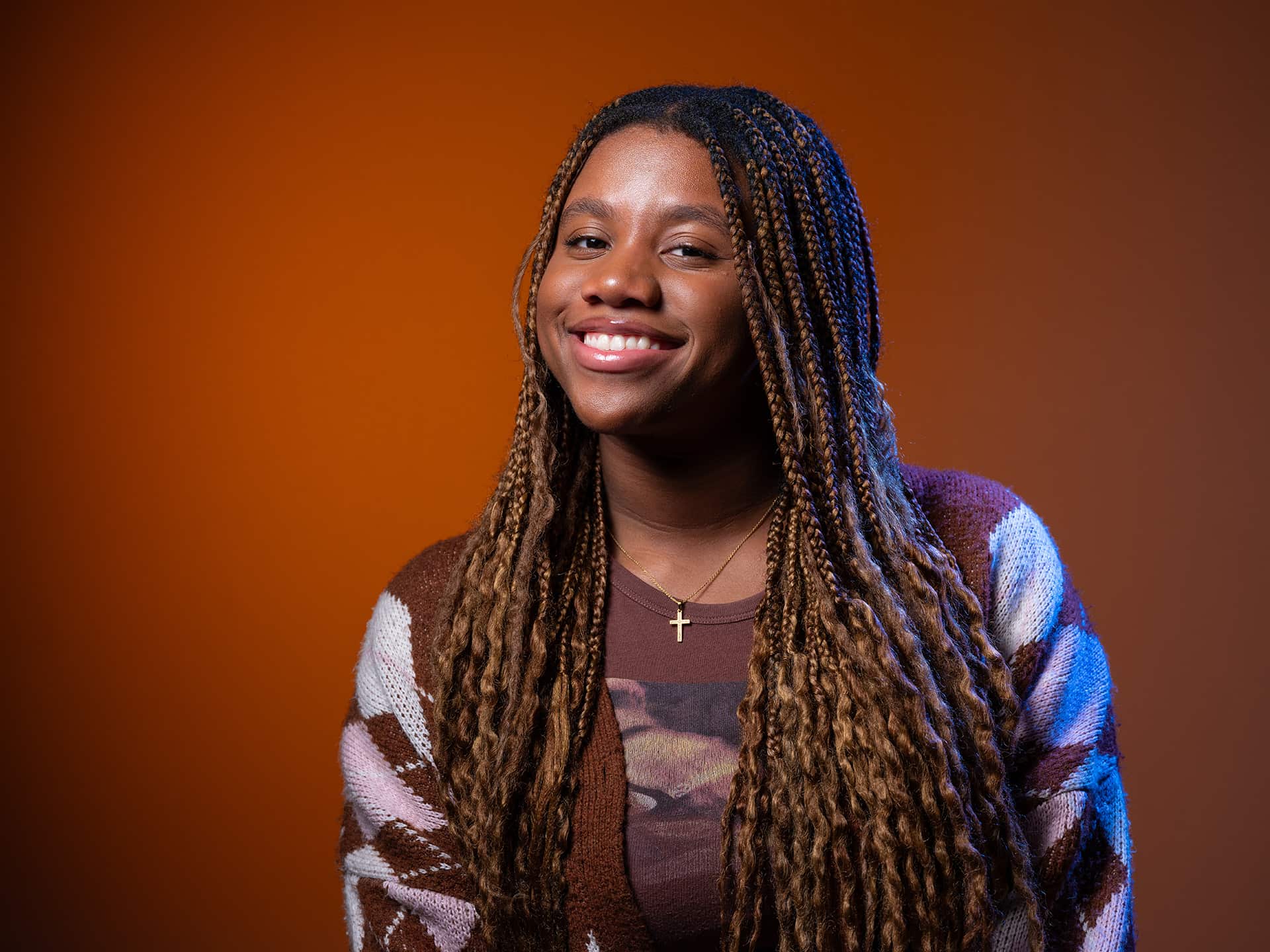 Image of a female student smiling.