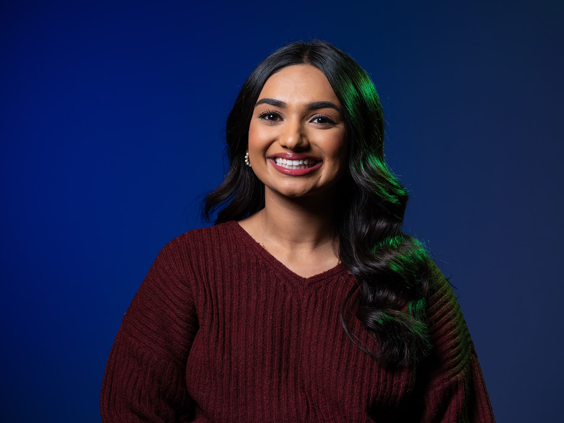 Image of a female student smiling.