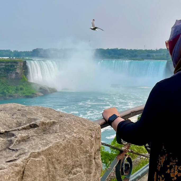 Sara Chowdhury at Niagara Falls