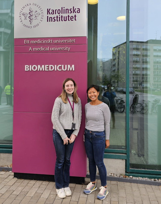 Georgina Gregory and Rowena Sison-Young at the Karolinska Institutet