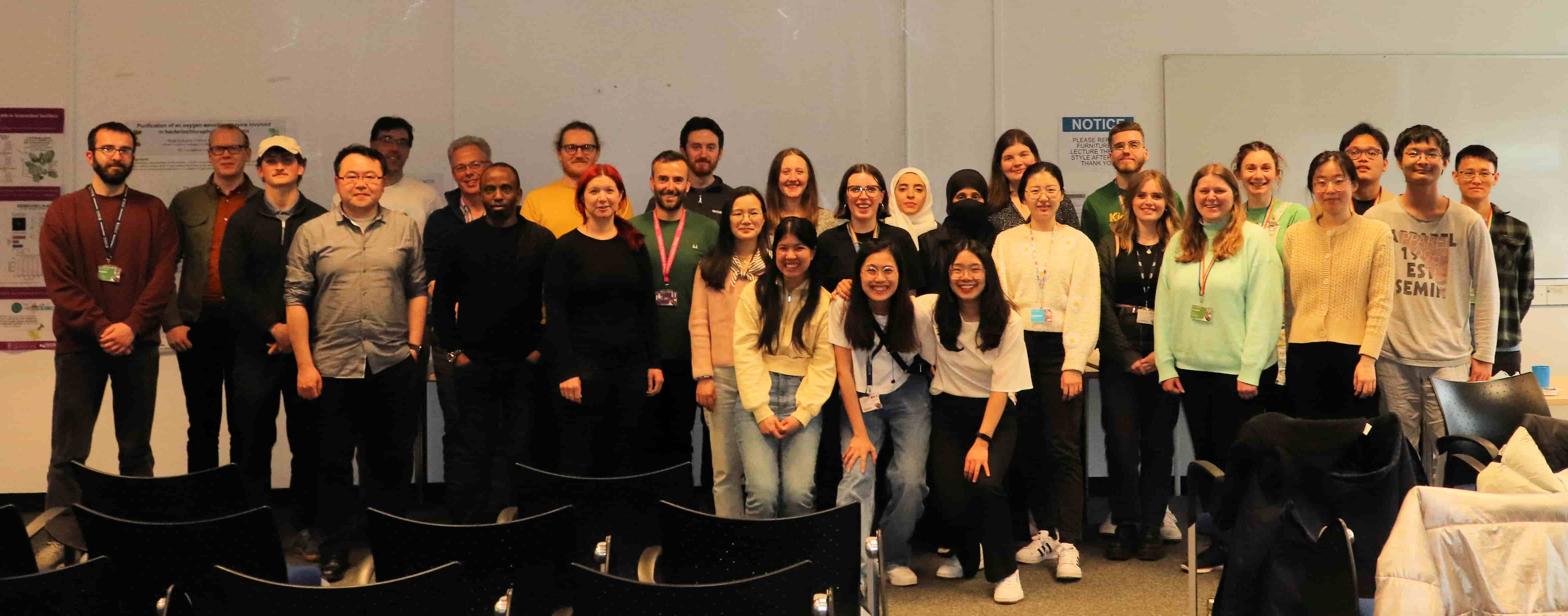 Group photo of symposium attendees - students and staff