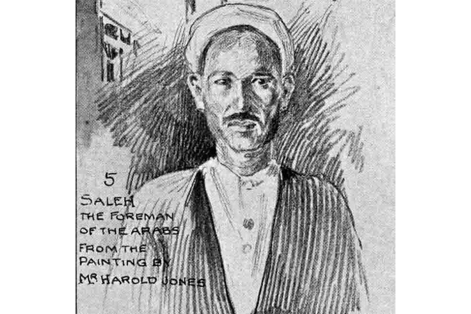 Sketch drawing of Saleh Abd El Nebi