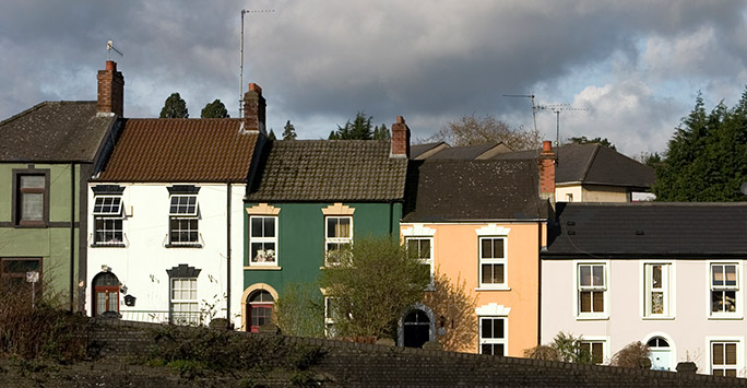 Row of terraced houses