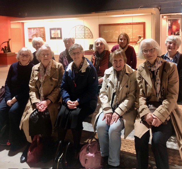 Club members at The World of Glass museum, St Helens