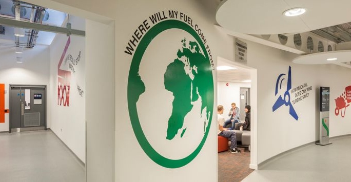 Interior of the Stephenson Institute for Renewable Energy