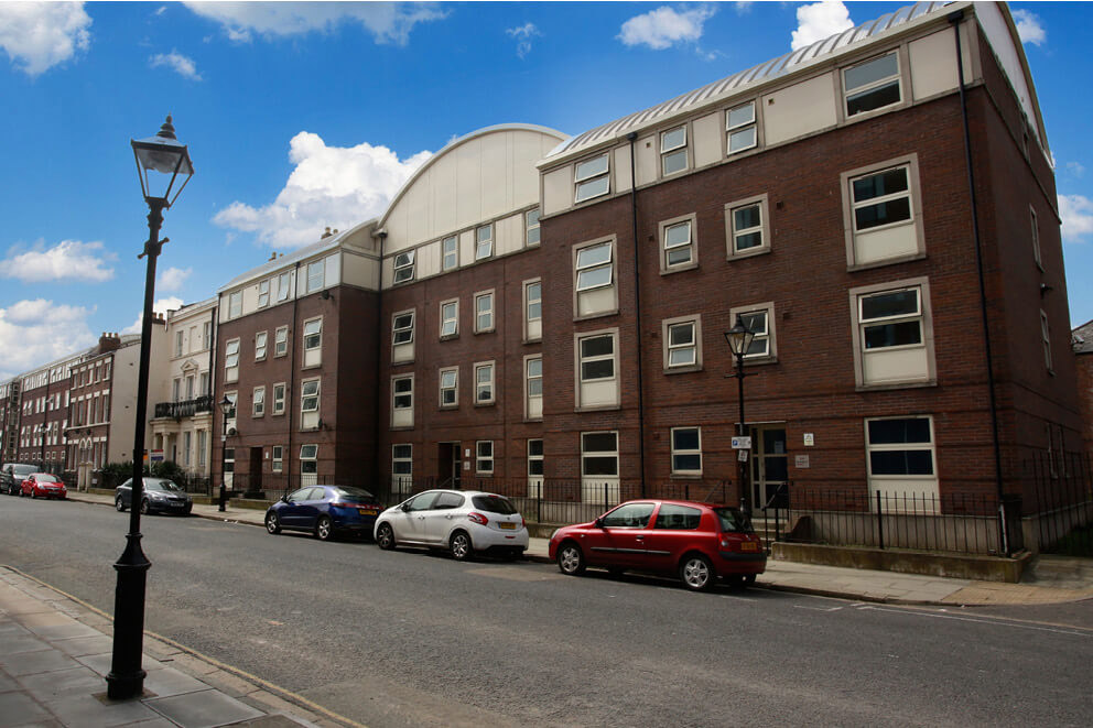 Exterior of Bedford Street South accommodation.