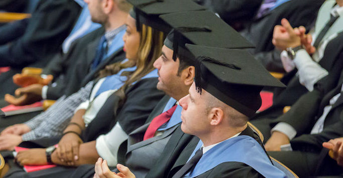 Graduates in ceremony