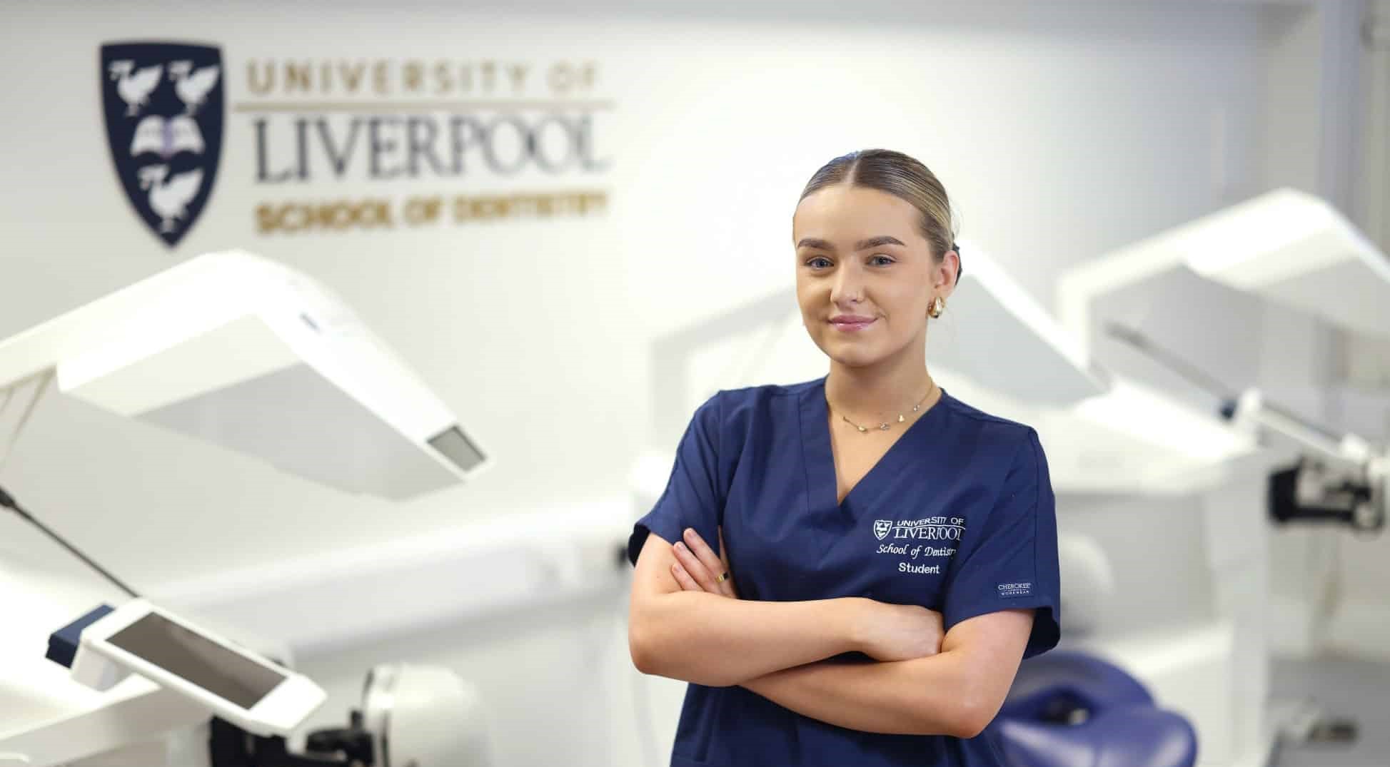 Student in the school of dentistry