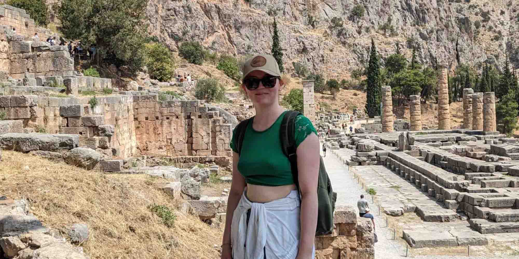 Digital Ambassador Hannah Walker in Athens