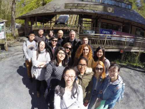 MSc and MA students visit the Centre for Alternative Technology in Walesn