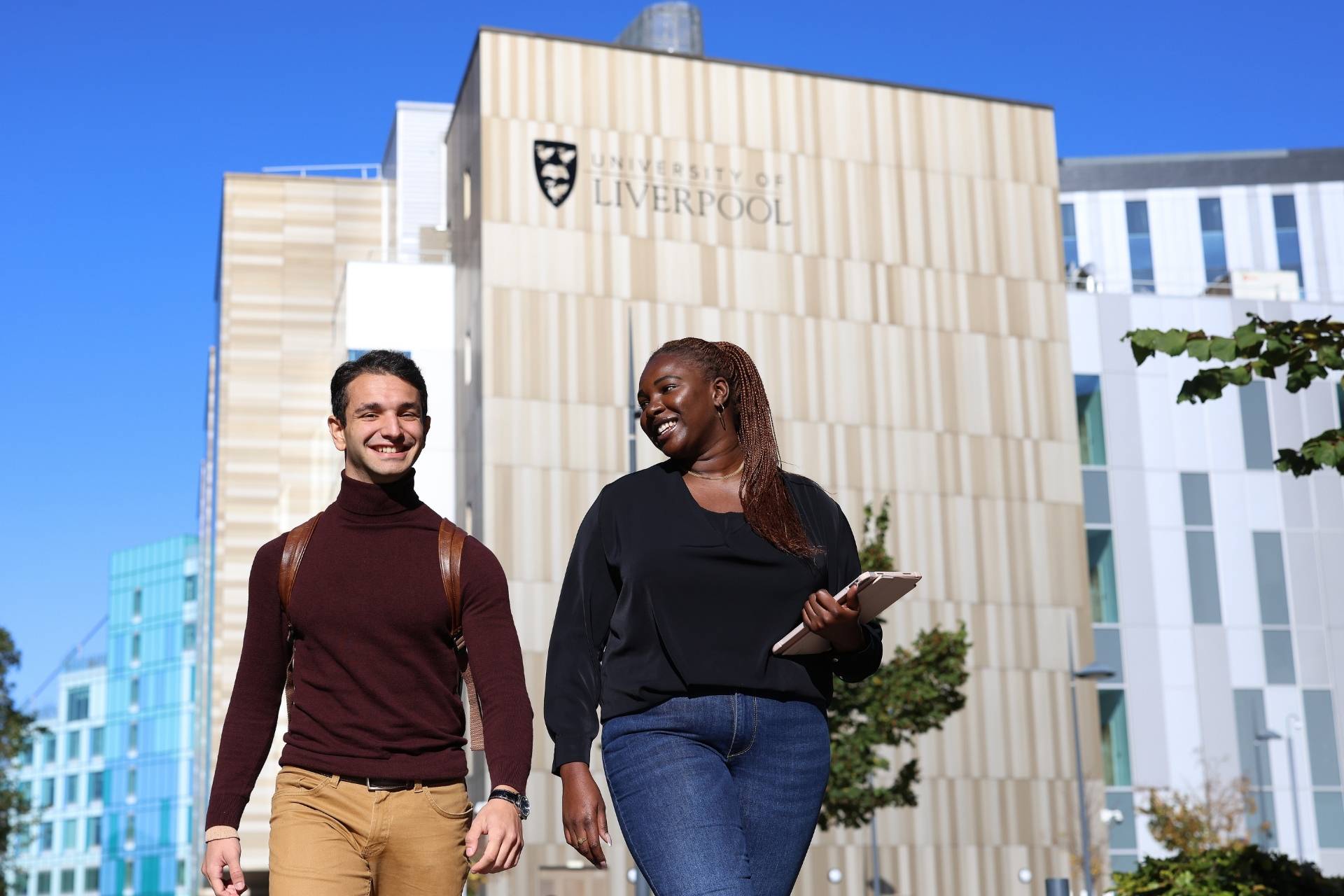 postgrads students on campus