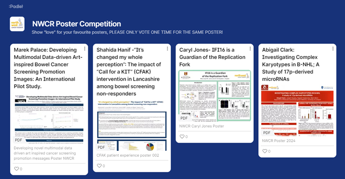 Digital Engagement in Cancer Research: Using Padlet at the North West Cancer Research Scientific Symposium