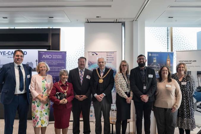 A group photo with the speakers from the EYE-CAN-AID launch