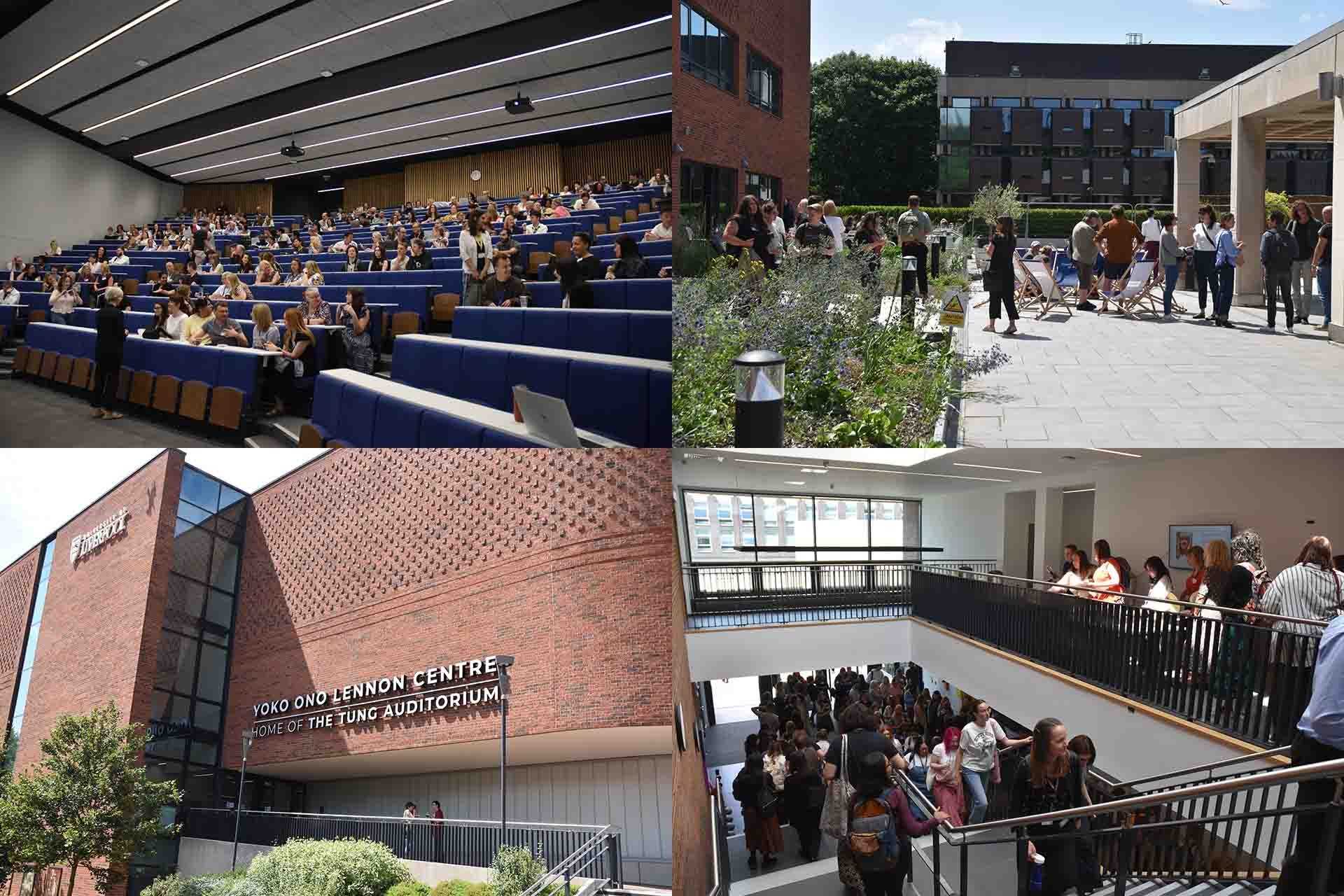 collage of IPH away day locations and people