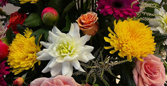 Service of thanksgiving flowers