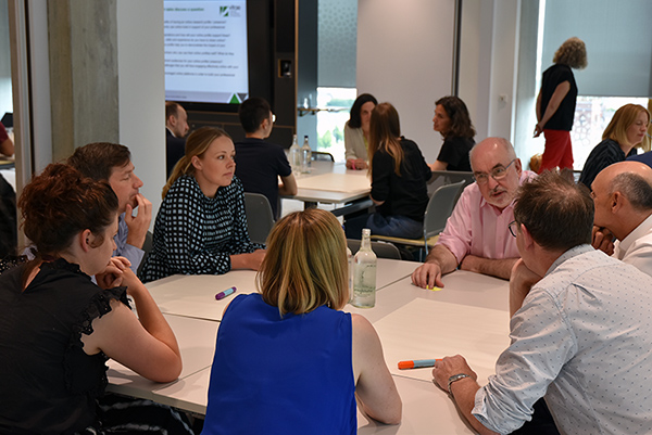 ilcams staff discussing viva techniques