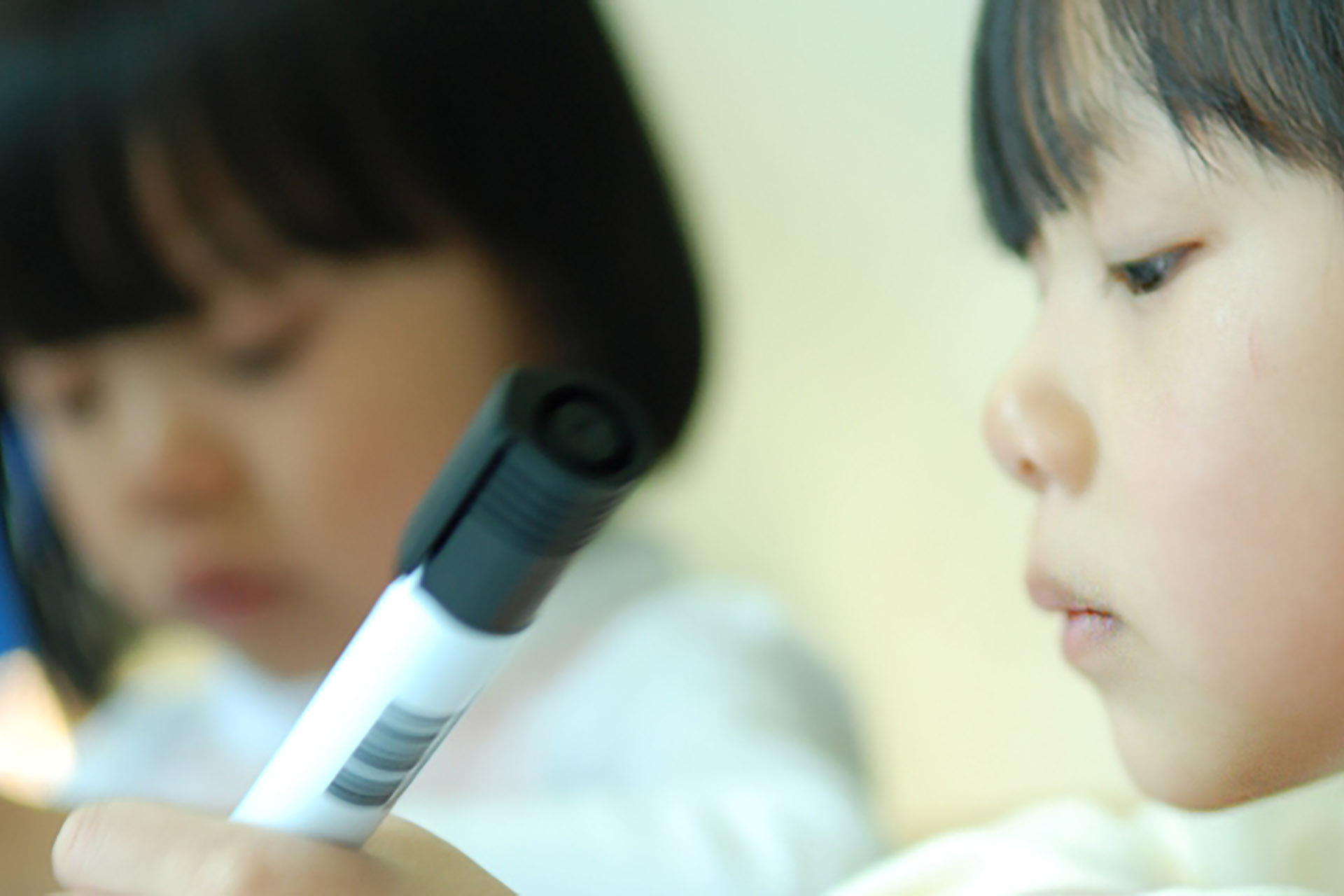 School children taking part in science activities