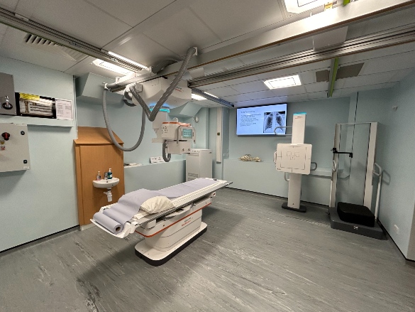 An X-ray machine in the Rose Thompson Suite