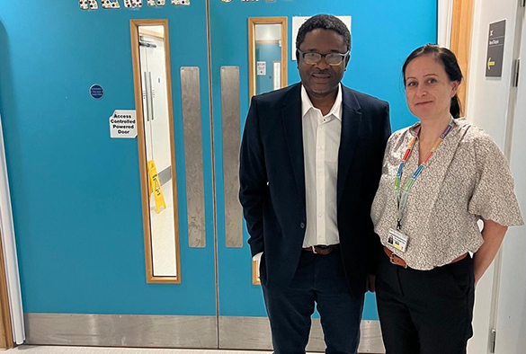 Dr Emmanuel Anigilaje and Dr Louise Oni