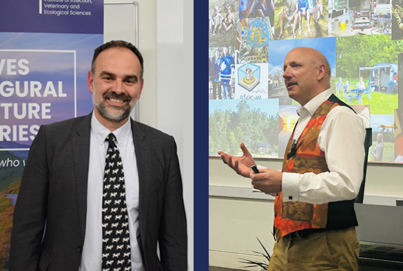 Professors George Oikonomou and PJ Noble