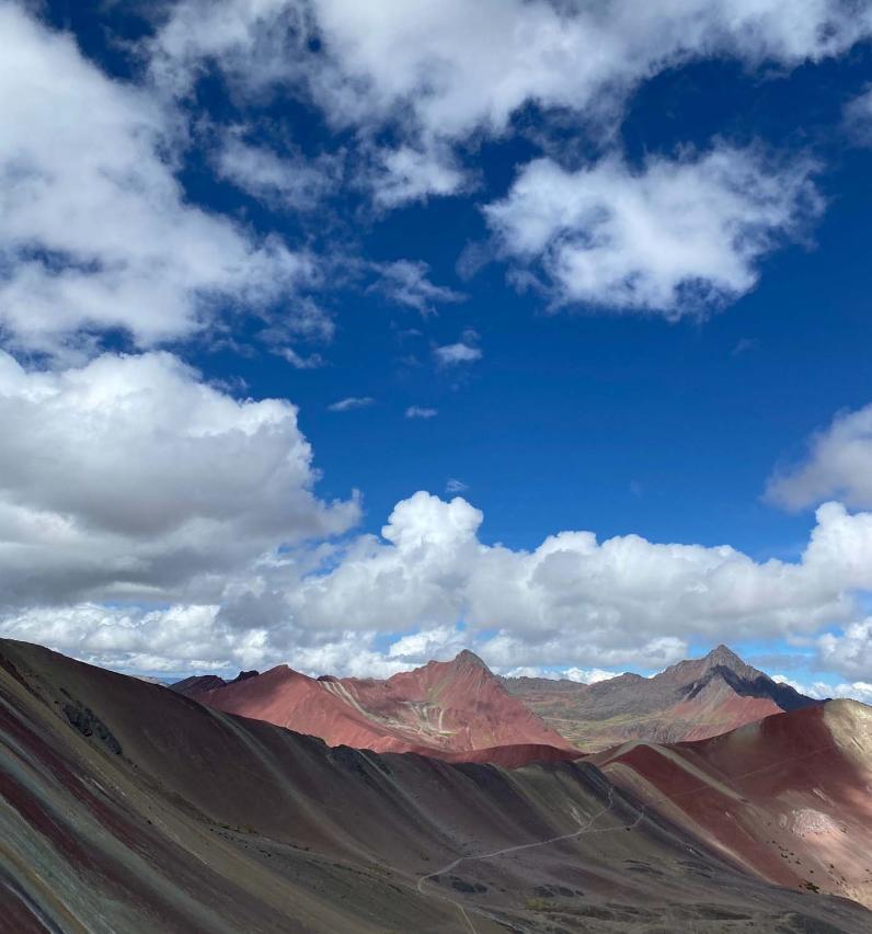 A view of Vinicunca in Peru