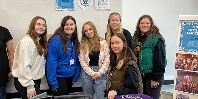 SSPC Students at the Welcome Week Fair