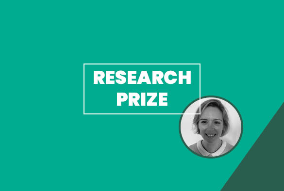 A green background with white text overlay that reads \'Research Prize\'.