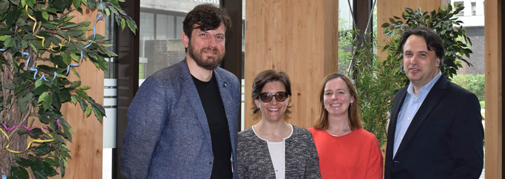 Pictured, Professors Kanstantsin Dzehtsiarou, Helen Stalford, Amandine Garde, Valsamis Mitsilegas