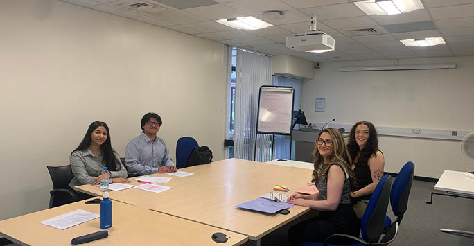 Students competing in a preliminary round of the competition.