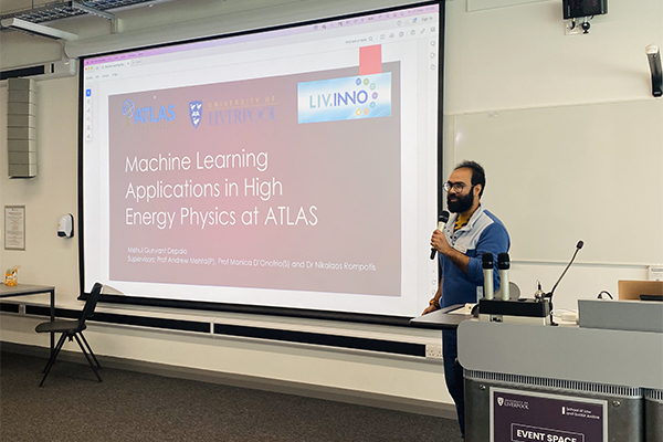 A person giving a presentation.