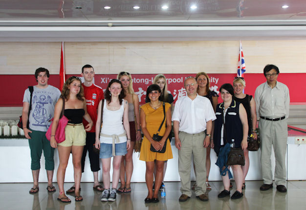 Maths student visit to XJTLU China - July 2012
