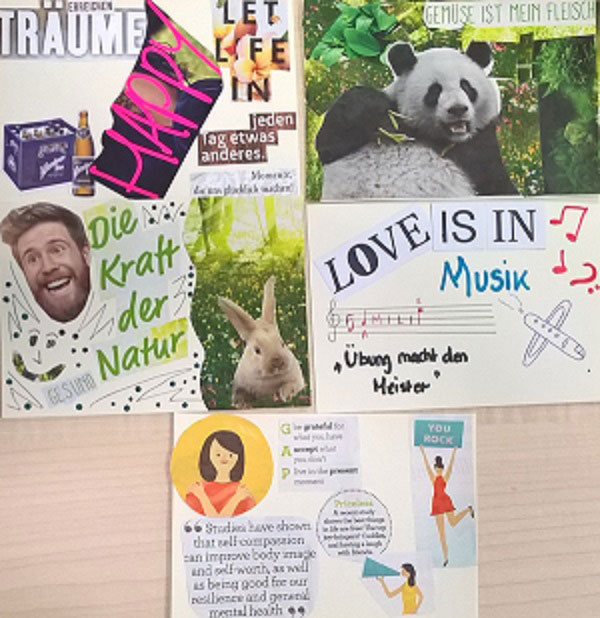 Example postcards of student work