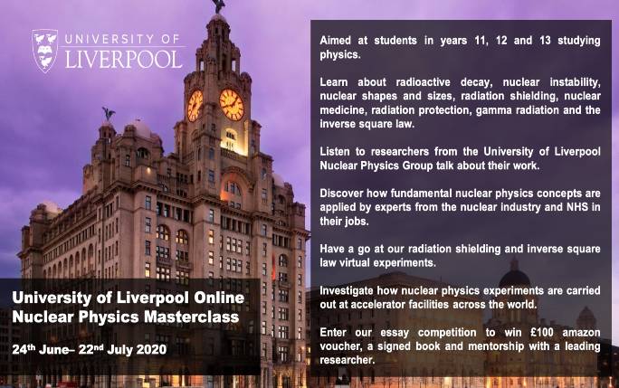 Nuclear Physics Masterclass June 2020
