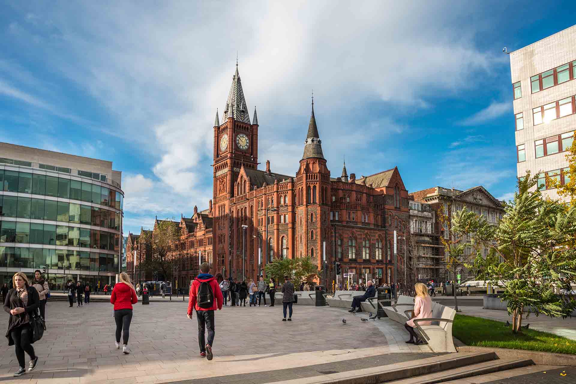 University square with victoria and albert gallery in the background