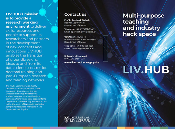 Page from the LIV.HUB leaflet