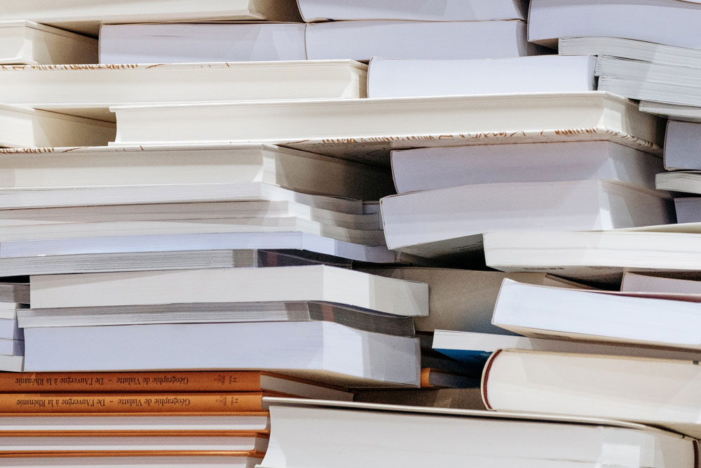 A stack of books