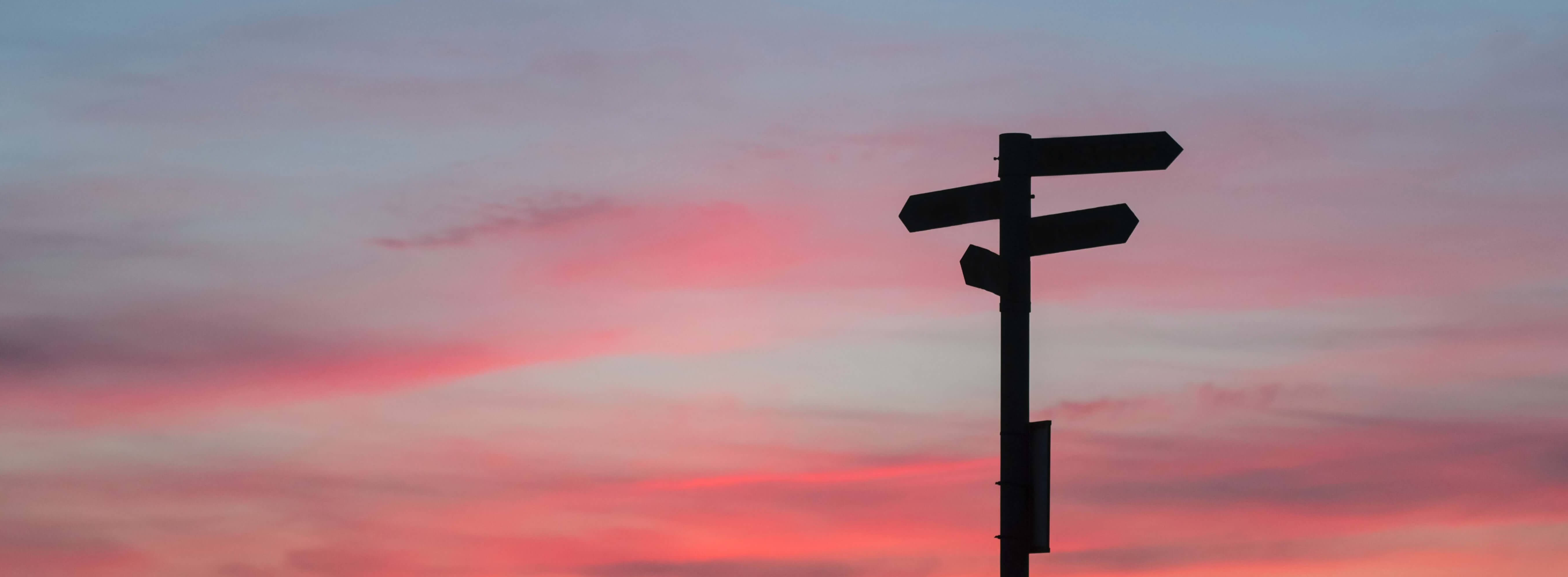 Signposts pointing in different directions