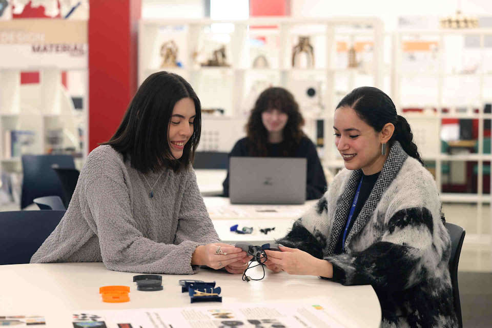 Students working in Design Studio