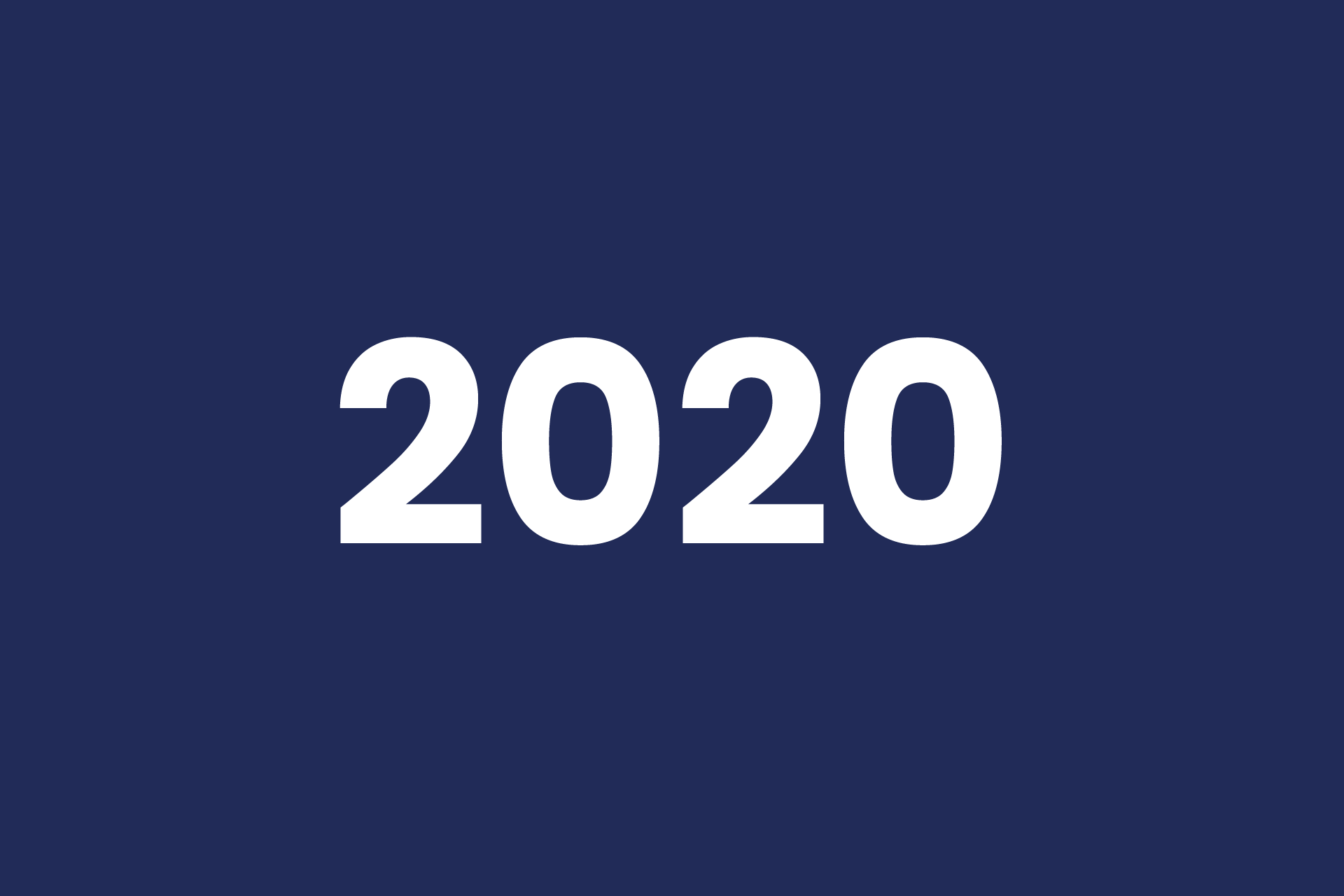 Image of blue background with 2020 written in white
