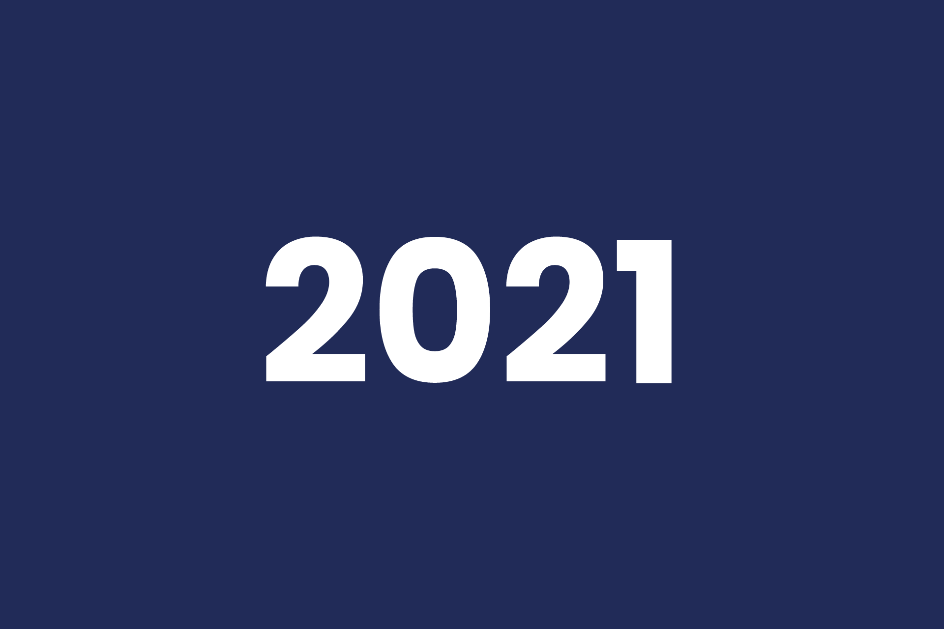 Image of blue background with 2021 written in white