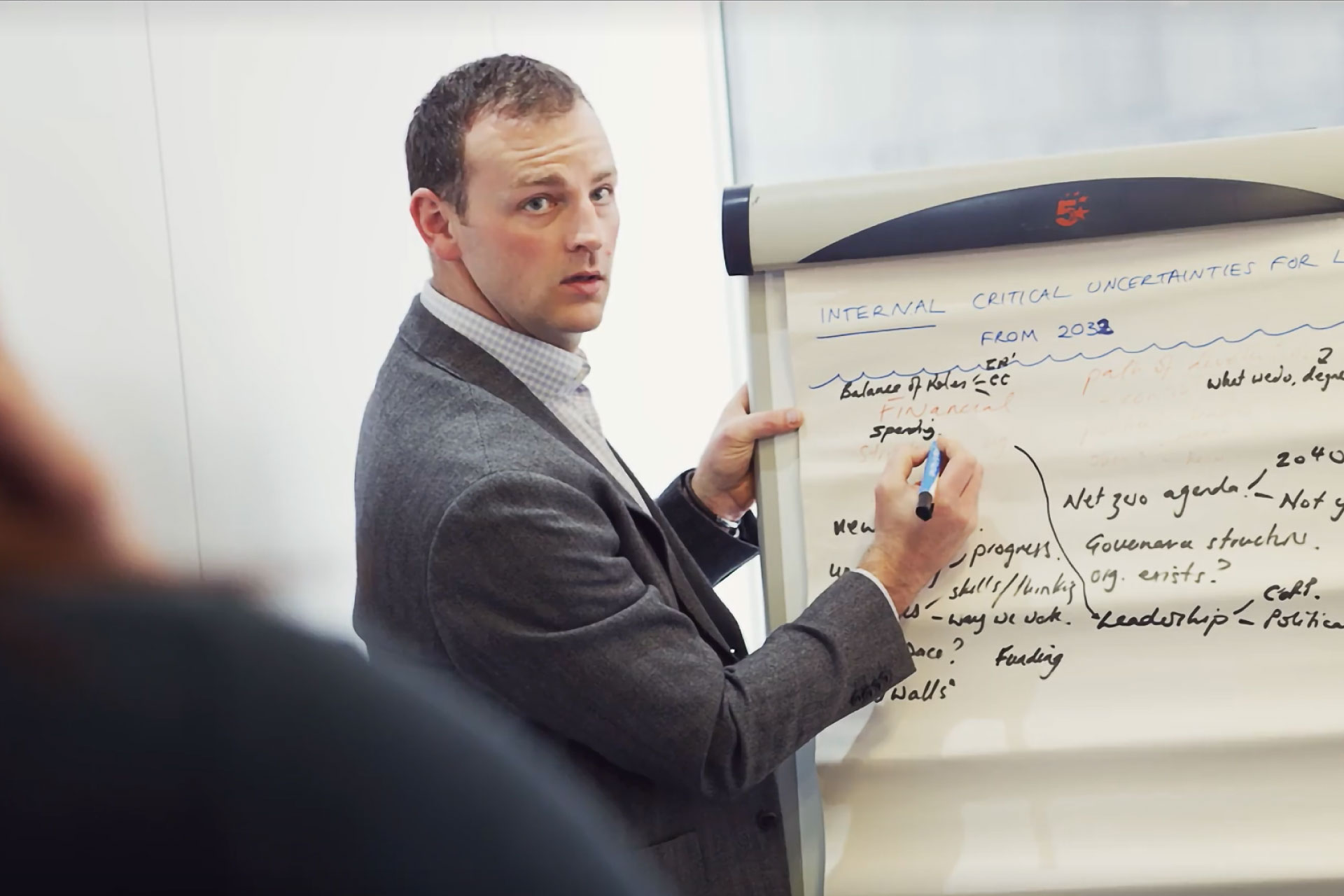 Image of Michael Devine delivering a session for business executives