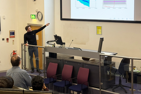 Dr Michael Ellington speaking at LAMBDA Research Centre event on  \'Machine Learning and AI\'